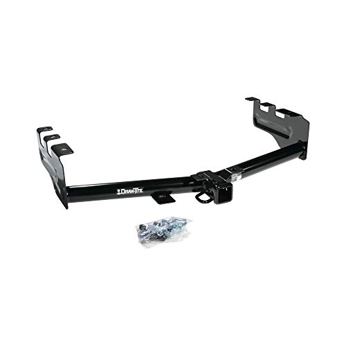 Draw-Tite 75521 Class 4 Trailer Hitch, 2 Inch Square Receiver, Black, Compatible with Chevrolet Silverado and GMC Sierra selected models (Please Verify Vehicle Application)