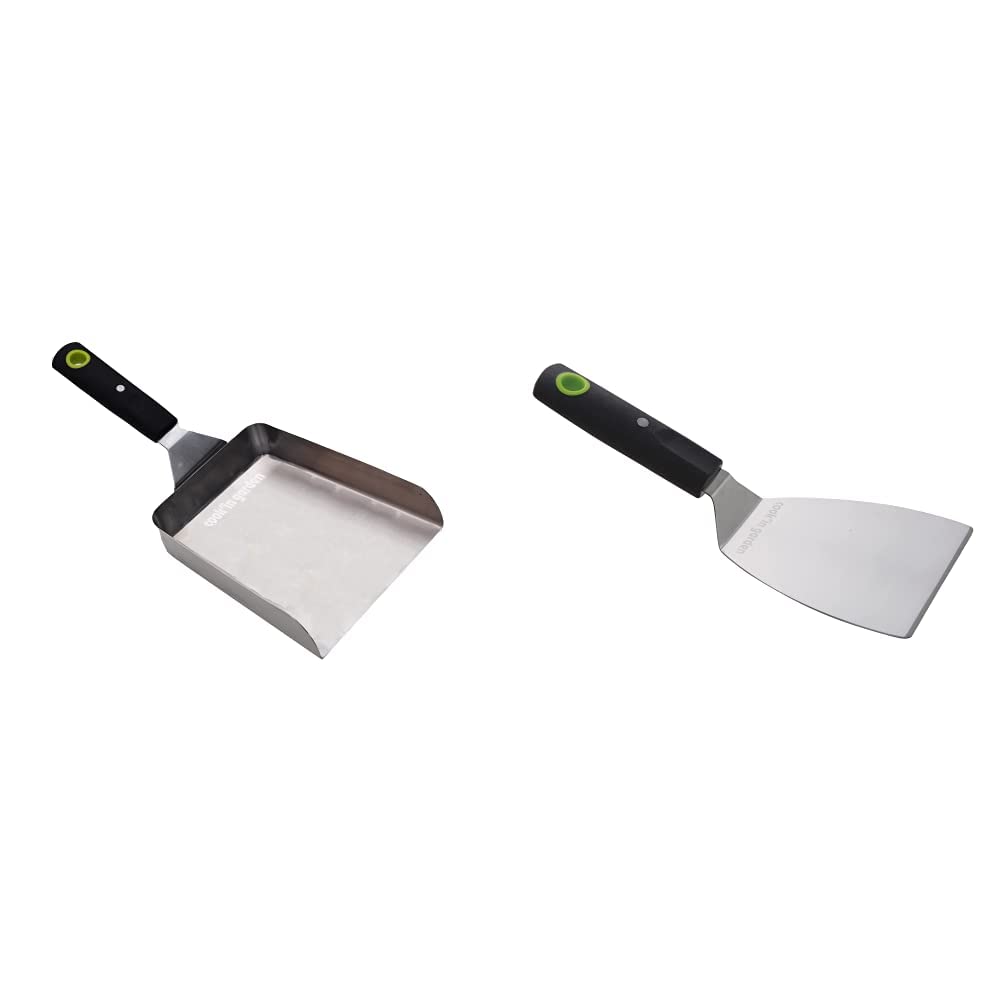 Spatule plancha bords relevés Cook'in garden en acier inoxydable
