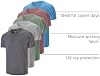 Pack de 5 Camisetas Dry Fit para Hombre, Manga Corta, para Correr, Gimnasio y Ejercicio 8