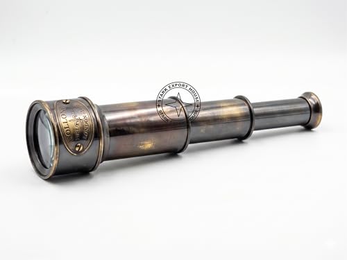 Image of Brass Antique Designer Telescope Marine Handheld Spyglass Telescope Binoculars 7 Inch Vintage Style Best for Gift (HGHL)