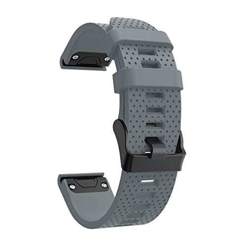 Ersatz-Armband f&uuml;r Garmin Fenix 5S, mit Schnellverschluss, aus Silikon, Sport-Stil