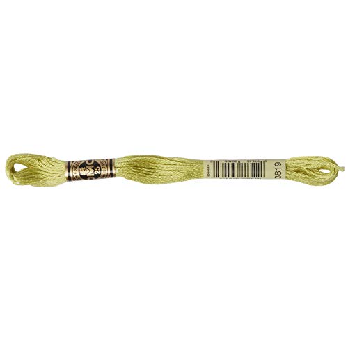 Image of DMC 6-Strand Embroidery Cotton Floss, Light Moss Green