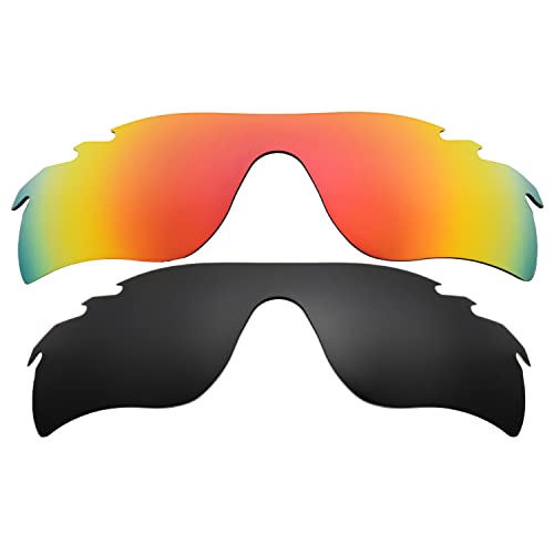 Verres pour Oakley Radarlock Path Vented rouge noir pour booster vos sorties vélo et running