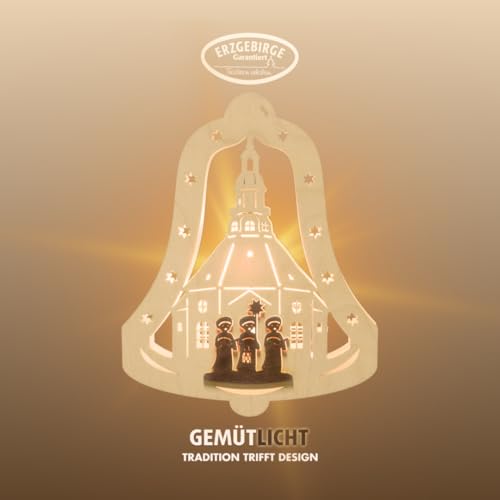 weigla - Fensterbild original Erzgebirge Glocke Kurrende I...