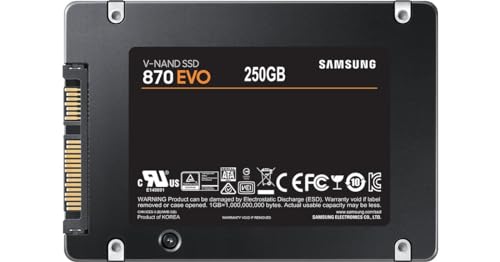 SSD 870 EVO, 250 GB, Form Factor 2.5”, Intelligent Turbo Write, Magician 6 Software, Black - Hdd - Immagine 2