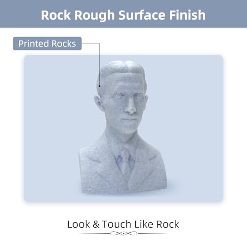 Image of Geeetech Marble PLA Filament, Stone-Like Appearance, 1.75mm 3D Printing Filament 1kg(2.2lbs), Dimensional Accuracy + /- 0.02 mm, Marble White-Blue Stone Color, Fit Most FDM Printer