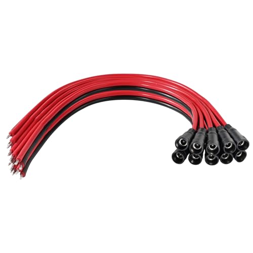 10 pares de conector de barril DC hembra 2.1mm x 5.5mm miniatura 1