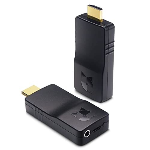 DDMALL Wireless HDMI Video Transmitter and Receiver Kit, HDMI Over IP Wireless Extender Kit, HD Video and Audio Transmission System (WHE 10)
