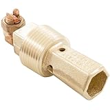 Brass Water Bonding Fitting for Swimming Pool 1" MPT - NEC Compliant for Inground Pools, Spas & Water Features - PB-2008 (PB-2008 Water Bonding Fitting)
