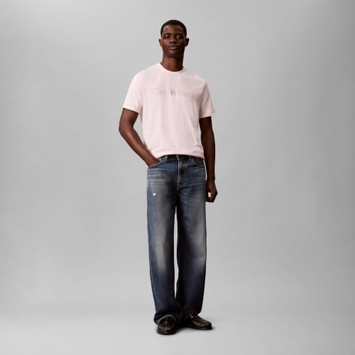 Image of Calvin Klein Men's Relaxed Fit CK Logo Crewneck T-Shirt