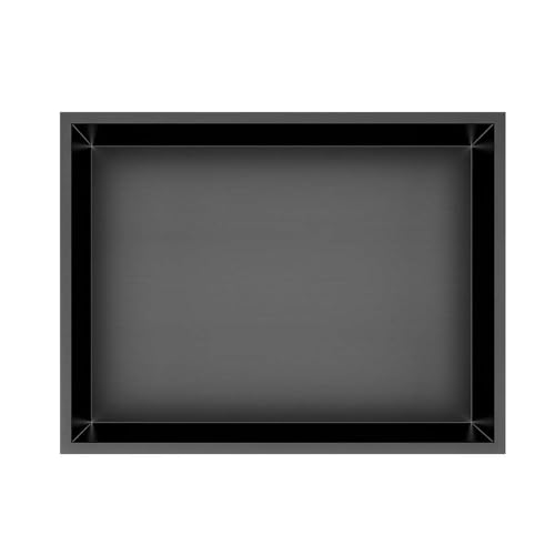 Kibath Hornacina Rectangular para Ducha o baño Acabado en Grafito
