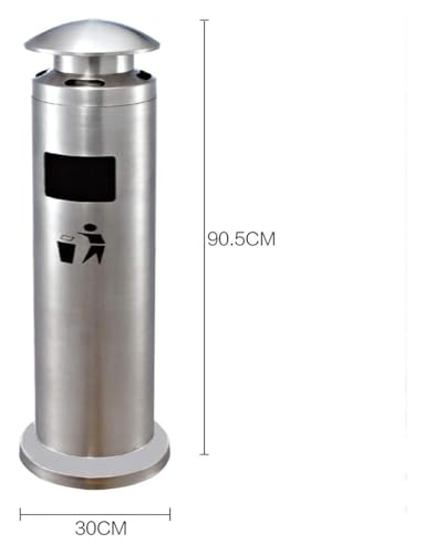 yinjieEUR Abfalleimer, Mülleimer, Mülleimer Lobby Vertikale Raucherbereich Innen Aschenbecher Vernichten Zigarettenstummel Outdoor – Bild 4