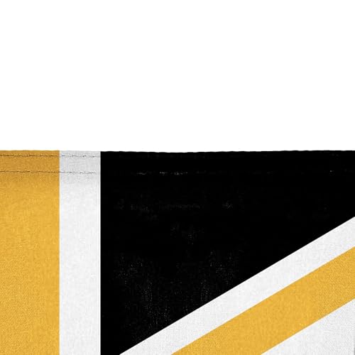 Drapeau Union Jack noir et doré Flagtex pour masquer un mur vide - 7
