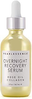Pearlessence Overnight Recovery Serum, Rose Oil Collagen - Minimizes The Appearance of Fine