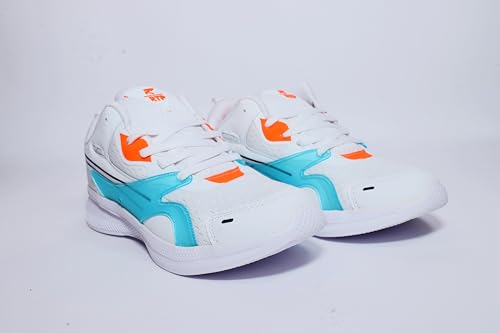 Image of RTP Men's Sports Running,Walking & Gym Shoes with Lightweight Carbon Cushion Technology EVA Sole with Memory Form Casual Sneaker Shoes for Boys & Men White