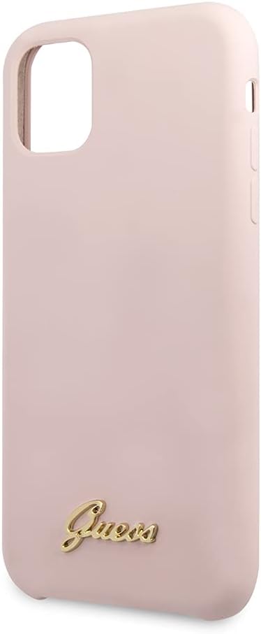 Fеаturеd Prоduсt Guess Silicone Vintage Gold Logo Collection Case for iPhone 11 Pro - Light Pink