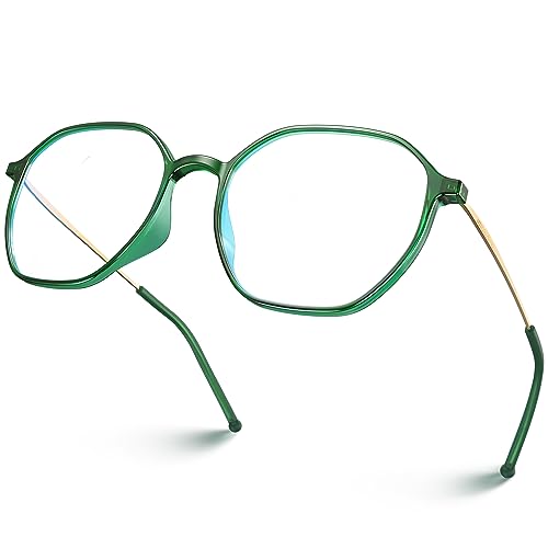 VISOONE Light Weight TR90 Blue Light Blocking Glasses Frame with Anti Glare Eye Protection for Women and Men RANE