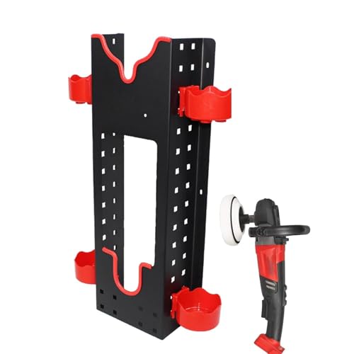 Tuxxjzm Soporte para botellas de spray para montaje en pared para detalles de coche, estante para latas de aerosol montado en la pared, riel colgante, accesorio de tienda de belleza, gancho de