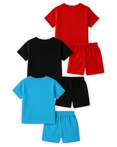Image of Kuchipoo Boys Regular Fit Cotton T-Shirts and Shorts Set