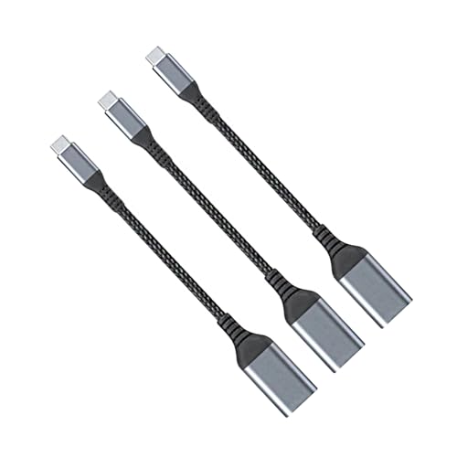 DLUKENY Adaptador de cable de durabilidad USB 3.0 a tipo C a USB 3.0 convertidores para conexión de dispositivo externo, accesorio de teléfono Android, cable OTG