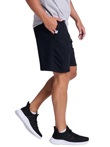 Russell Athletic Men's Cotton Baseline Short with Pockets, Black, XXXX-Large - Image 3