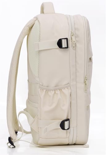 Acer Estilo Premium 15.6 Inch Beige Color Backpack I Water Resistent Polyester I Expandable, 2 Zipper Front Pocket, 2 More Compartment for Laptop and Other Accessories I USB Charging I Strolley Strap 9 31Mpk8SF44L