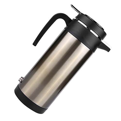 Tetera eléctrica portátil acero inoxidable 12V 1L para auto miniatura 6