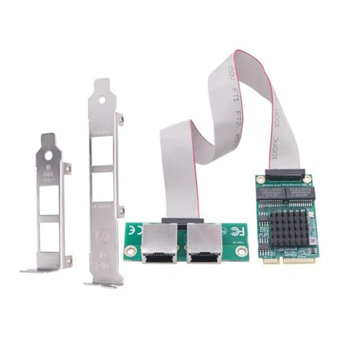 Adaptador Mini PCIE A RJ45 de Dos Puertos Gigabit para Conexión Doble Estable