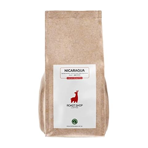 Roast Shop Coffee, 1kg Nicaragua, Roasted in Small Batches, Arabica Beans, Light Roasted, Delicious and Smooth, Seasonally Sourced Cover