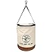 Klein Tools 5104CLR17 Canvas Bucket with Zip-Close Top and Leather Bottom, 14-Inch Diameter, 150-Pound Load Rated Utility Bucket, Natural