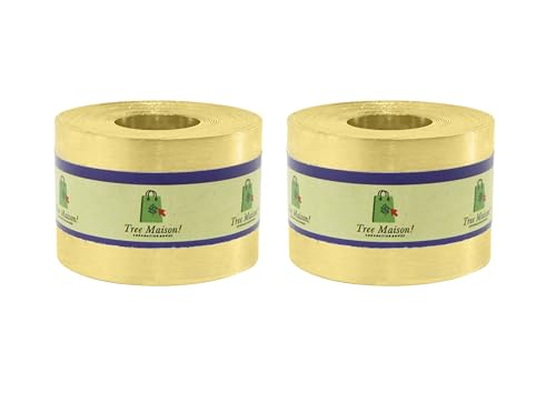 TREEMAISON Vastu Brass Strip | Width-1inch | Length-8Feet | Gauge- 0.34mm | Main Door Entrance & Toilet Correction | Zone Balancing | Maha Vastu Product for Home & Office Energy Alignment Pack of 2