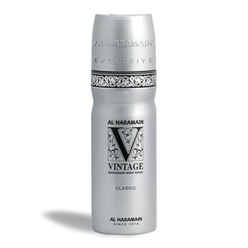 Image of Al Haramain Vintage Classic Deodorant Body Spray for Men 200ml | Long-Lasting Freshness | Woody & Masculine Daily Deodorant | Daily Freshness & Odor Protection