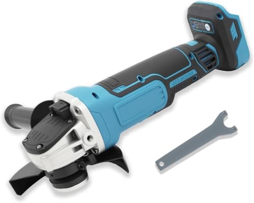 Arfobug �}�L�^ 18V �Ή��̃R�[�h���X �A���O���O���C���_�[�A8500 rpm�A4 �i�K���x����A125 mm �O���C���_�[�z�C�[���A�O���C���_�[�L�[�t���A����A�ؒf�A�����p (�o�b�e���[�Ȃ�) (�u���[)