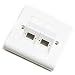 5 sztuk 1 port/2 porty płyta czołowa z włókna optycznego SC/LC/FC/ST Simplex/Duplex FTTH 86 typ FTTH (2 porty SC Simplex)