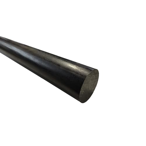 Barra redonda de nailon PA6 de 60 mm negra contra ruidos mecánicos y corrosión en guías de torno