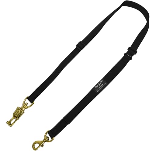 Intrepid International Adjustable Tie Safe Trailer Tie - Trailer Ties Horse Quick Release, Durable Nylon Horse Tie Down, Attaches to Breakaway Halters, Panic Snap, Safe Trailering, Adjusts 28