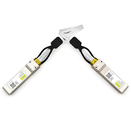 10Gtek Foldable SFP+ DAC, Twin Axial Cable Supplied by 3M, 0.4-Meter(1.31ft), Compatible with Cisco and More, Application for 2 switches in 2~4 U of a Rack Cabinet, Flexible and Thin