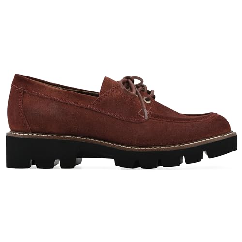 WHITE MOUNTAIN Women's Gino Lace-Up Loafer, Rust Suede, 8.5 M by WHITE MOUNTAIN - Used condition - Image 3