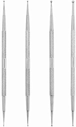 Glamne Dotting Tools for Nail Art Stainless Steel Acrylic Paint Pens Nail Art Tip Dot Paint Manicure Home Salon Use