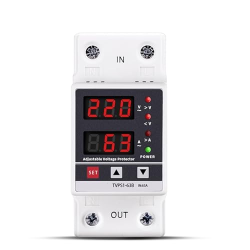 Protection de courant réglable 80A avec relais de tension 230V