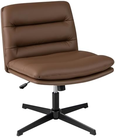 COSTWAY Silla Escritorio sin Ruedas y Reposabrazos, 88cm Silla Of...