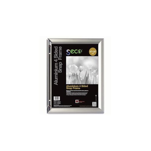 SECO Hanging Images 18 x 24 Inch Snapframe Silver (SN1824-SV)