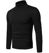 Amazon.com: URBAN BUCK Black Turtleneck Men Long Sleeve