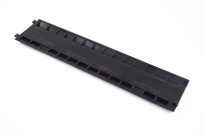 The Ramp People Protector de cable de suelo de 1 canal, 70 mm x 20 mm, cubierta de goma para cables para peatones y vehículos, pavimento, entrada, estacionamiento de cables y cables EV