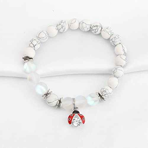 FUSTMW Ladybug Coworker Leaving Gifts Good Luck Bracelet Going Away Gifts for Friend Coworker Farewell Gifts Retirement Gifts4