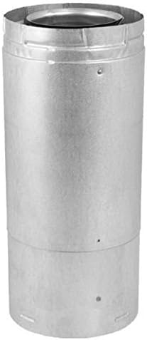 M & G Duravent 0911 4 Inch x 6 Inch DirectVent Pro 11 Inch -14 5/8 Inch Adjustable Galvanized Pipe