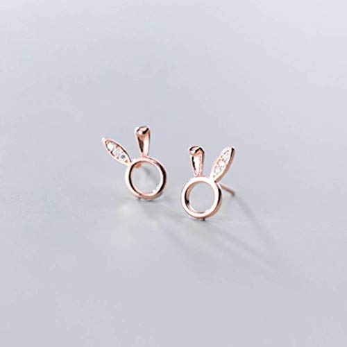 Boucles d'oreilles lapin S925 blanc le cadeau idéal pour femme