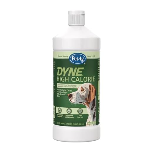 PetAg Dyne High Calorie Liquid Nutritional Supplement for Dogs & Puppies 8 Weeks and Older - 32 oz - Supports Performance and Endurance - Sweet Vanilla Flavor