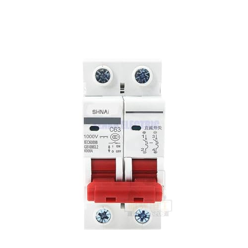 Interruptor de protección solar DC 1000V contra sobrecarga magnetotérmica 2P 20A 5