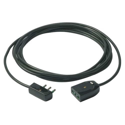 Vimar 0P32386 Verlängerungskabel 3 G1 und Flachstecker, 3 m Schwarz